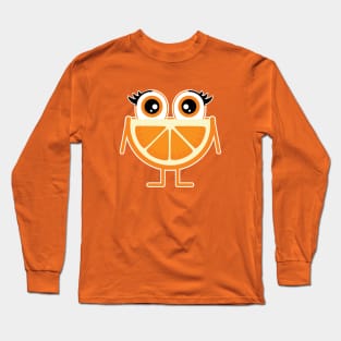 Funny Orange Long Sleeve T-Shirt